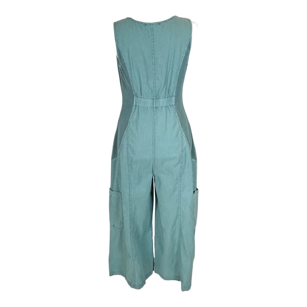 XCVI Clothing Women's Green Jumpsuit Wide Leg Size S Cropped NWT - Picture 3 of 4